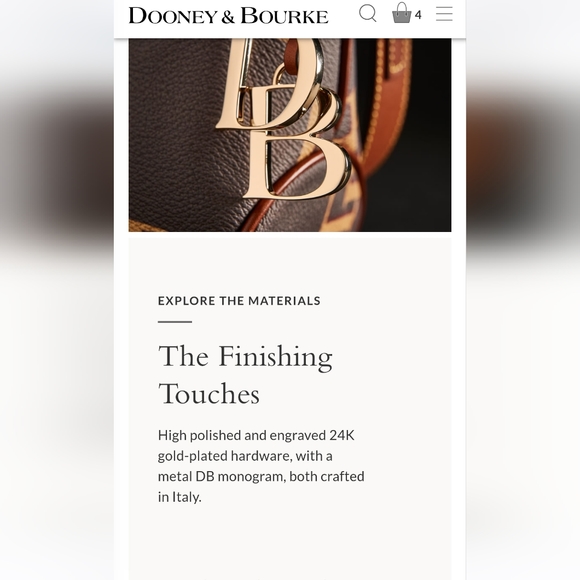 (NWT) Dooney and Bourke large tote with wallet and 24k gold plated DB hardware - Picture 12 of 16